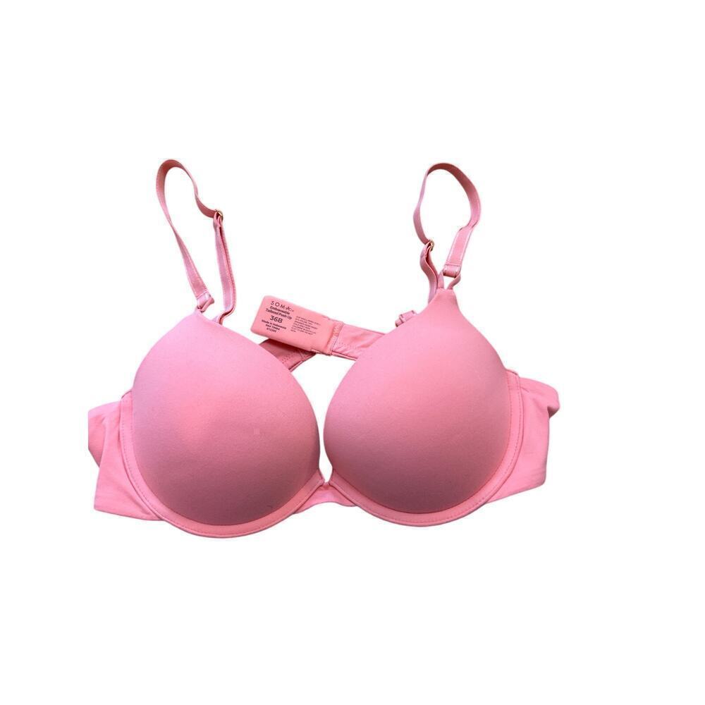Soma Embraceable tailored Push Up Bra, Coral color, Womens Size 36 B